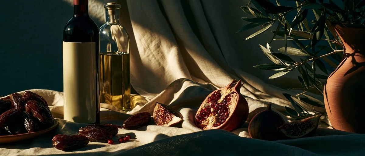 Israeli products: wine, olive oil and dates from the Negev